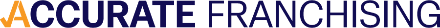Logo of Accurate Franchising, Inc. with a target and arrow symbol next to the word "Accurate.